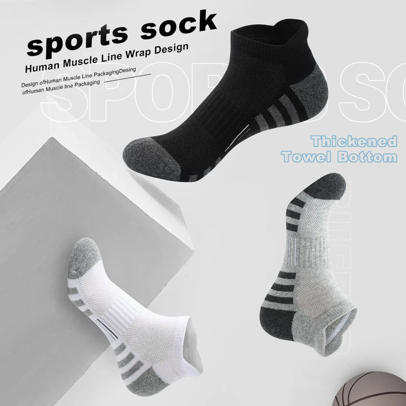 Pairs Ankle Athletic Running Socks Breathable Cotton | SAMAG