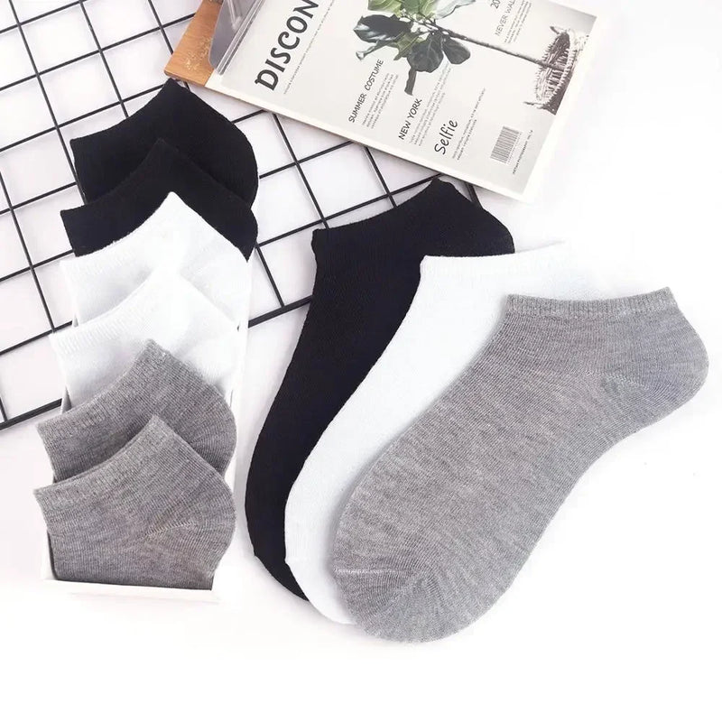 Pairs Women/Men Socks Breathable Sports Solid Color Boat | SAMAG