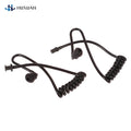 2Pcs Spring Air Tube Coil Acoustic Air Tube Earplug Replacement For Radio Earpiece Headset Walkie Talkie Earphone Coil