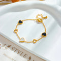 Stainless Steel Heart Love Charm Bracelet For Women Girl New Trend Bangles Non-fading Jewelry Birthday Gift Party