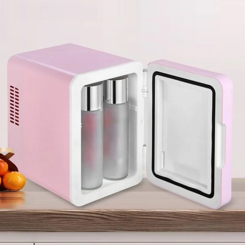 2026 New Upgrade Portable Mini Makeup Cooler Fridge Luxury Cosmetic Fridges With Mirror Mute Skincare Refrigerator 4L Small Refr