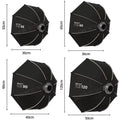 TRIOPO Bowens Mount Softbox K-3 55cm 65cm 90cm 120cm Quick-Setup Octagon Softbox for Godox Aputure Sokani Studio LED Video Light