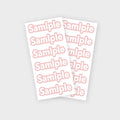 2 Sheets 12pcs Custom Name Stickers for Kids and Adults, Personalized Labels, Ideal for School, Bottles, and Gifts,Easy to Apply