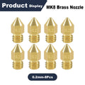0.4/0.6mm MK8 Extruder Nozzle 3D Printer Nozzle for Creality Ender 3/3 Pro/3 V2, Ender 5/5 Pro, CR-10/10S, Makerbot, 3D Printer