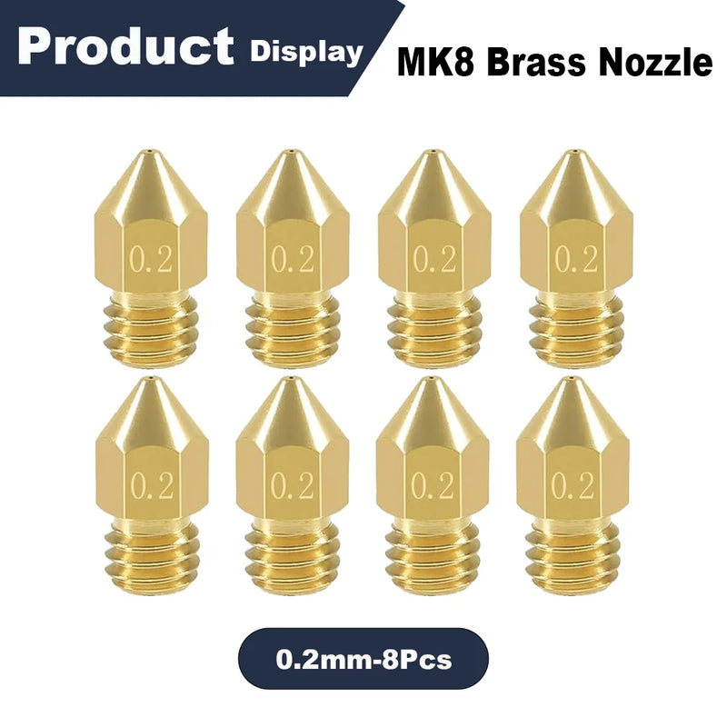 0.4/0.6mm MK8 Extruder Nozzle 3D Printer Nozzle for Creality Ender 3/3 Pro/3 V2, Ender 5/5 Pro, CR-10/10S, Makerbot, 3D Printer