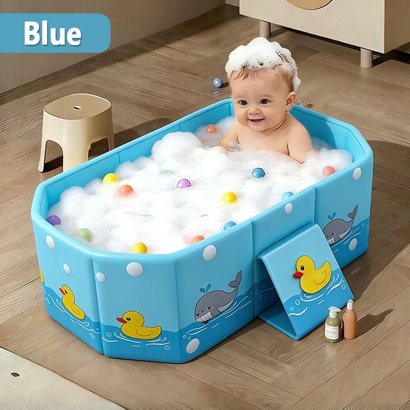 Baby Bath Keep Warm Basin Foldable Bath Basin Easy To Store Simple Bathtub Convenient To Carry for Indoor and Outdoor Travel Use