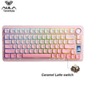 AULA S75 Pro Gaming Mechanical Keyboard 75% Hot Swappable RGB Backlit 4000mAh PBT Keycaps Wireless Keyboard with LED Screen Knob