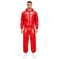 Men's Sauna Tracksuit Set Zipper Hoodie Drawstring Pants | SAMAG