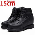 Host's Stage Walk Show Design Elevated Boots Shoes Men 15cm Extra Tall Boots Invisible Increased Thick Sole Pantshoes Shoes Man