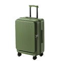 Multifunctional Front Opening Expandable Suitcase with Cup Holder Large Capacity Luggage 360° Shock Absorbing Wheels 20' 24' 28'