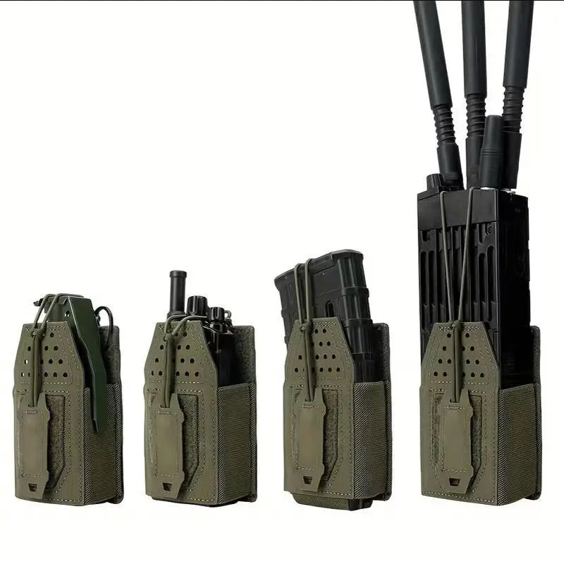 Open-Top Interphone Hanging Bag Walkie-talkie Holder Multi Function Tactical Mini Radio Pouch Holster