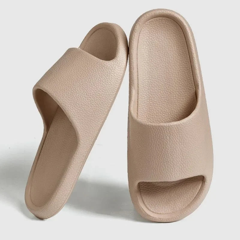 EVA Soft Sole Sandals Flops Man Slippers Solid Color Simple Non-slip Soft Sole Comfortable Shower Slippers Outdoor Couple Shoes