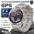 HT37 T-Rex 3 Pro Military GPS Smart Watch Waterproof Dual-band GNSS Compass Altimeter Swim 170 Sports Mode Watch with Flashlight