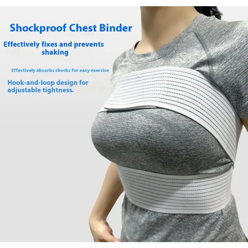 Women Elastic Workout Band Chest Support Breathable Posture Corrector Jump Rope Running Fitness Anti Shock Sports Comfortable