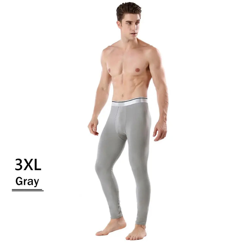 Men's Thermal Underwear Pants Winter Thick Fleece Lined Long Johns Warm Leggings Base Layer Bottoms