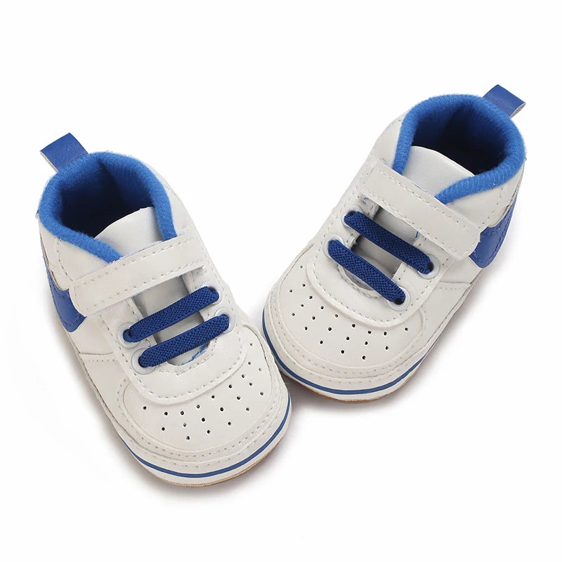 New Baby Shoes Boys Girls Classic Fashion Sports Casual Sneakers Newborn First Walker Toddler Soft Sole Non-Slip Walking Shoes