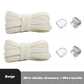 Flat Elastic Shoe Laces Sneakers No Tie Shoelaces for Shoes Tennis Quick Shoelace Clips Without Ties Shoe Accessories Kids Adult