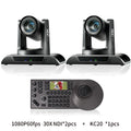 NDI PTZ Camera 30X Zoom 1080P60fps PTZ Camera with POE HDMI SDI USB+PTZ Camera Controller ideal for Live Streaming and Broadcast