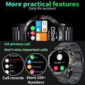 LIGE 2024 Smart Watch Men 360*360 AMOLED HD Screen Waterproof Sport Fitness Watches Flashlight New Men Smartwatch For Andrio IOS