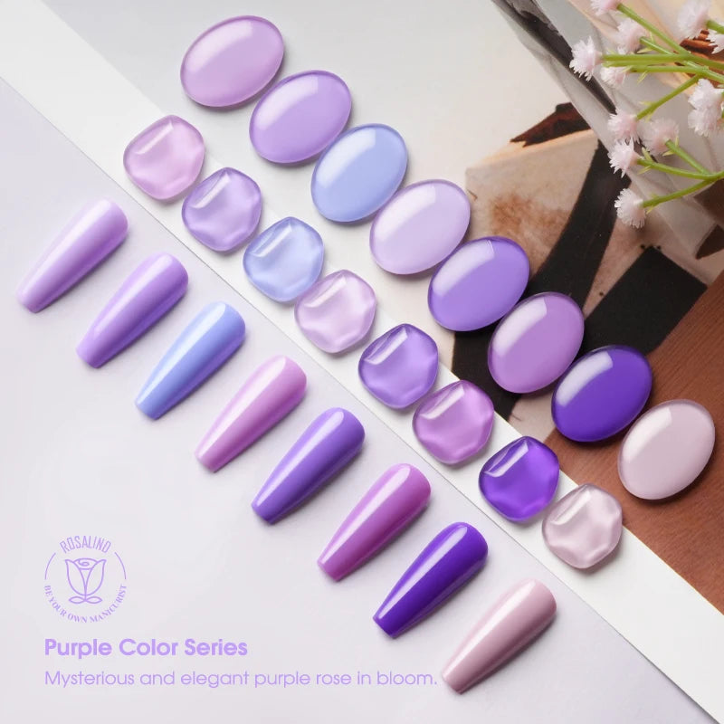 ROSALIND Gel Polish Manicure for Nails Semi Permanent Vernis top coat UV LED Gel Varnish Soak Off Nail Art Gel Nail Polish