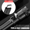 Rechargeable Flashlights High Power LED Tactical Flashlight Super Bright Handheld Hunting Torch Light for Emergency Hiking Fish