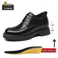 Invisible Comfortable Heightened Shoes for Men 3/6/8CM Thick Platform Genuine Leather Man Dress Shoes Casual Elevator Derby Shoe