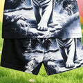 Summer Boys Ink Wash Tiger All Over Print Short Sleeve - View 6 | SAMAG