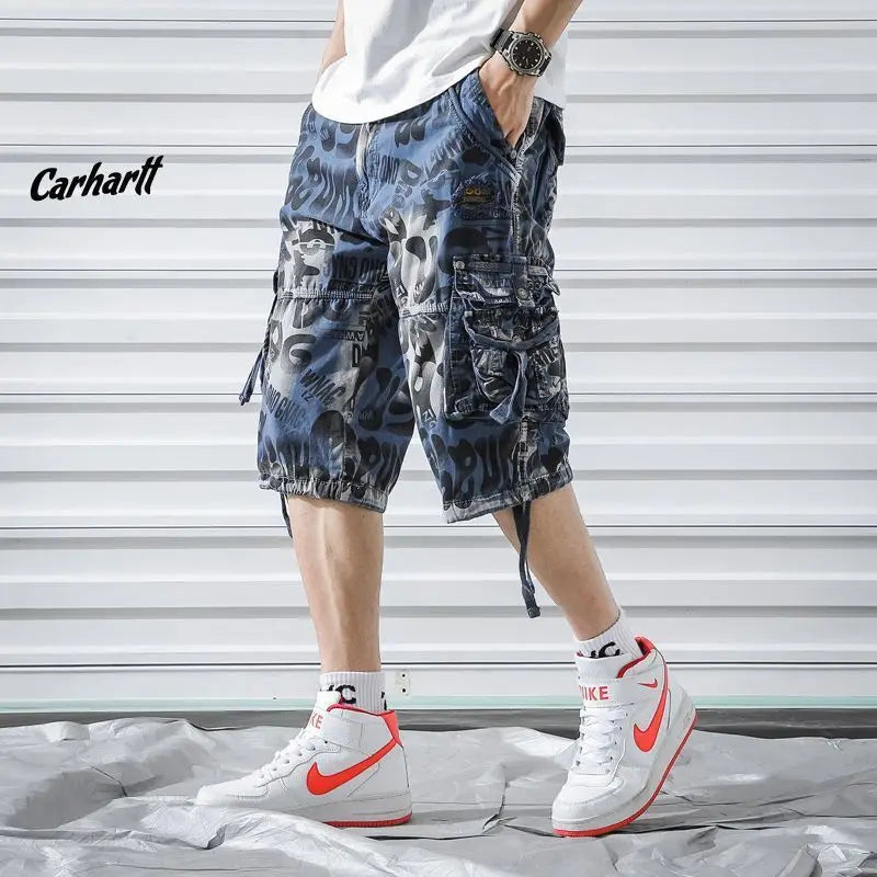 Summer Camouflage Men's Cargo Shorts Pure Cotton Half | SAMAG