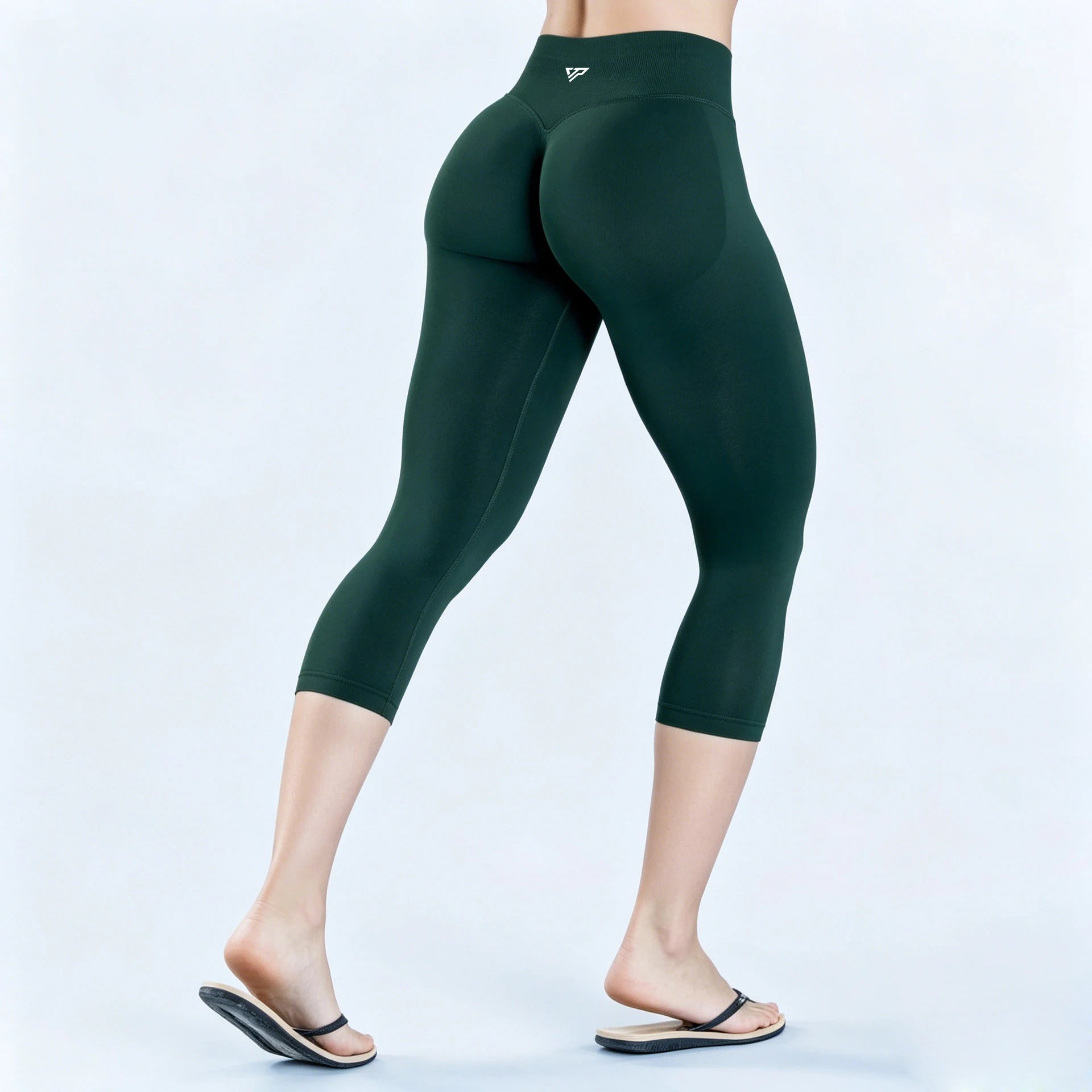 KEEP THAT PUMP Yoga Capri Pants Women's Gym Leggings Workout Low Waist Seamless Fitness Clothes Printed Lifting Hip Pant