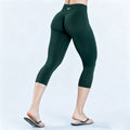 KEEP THAT PUMP Yoga Capri Pants Women's Gym Leggings Workout Low Waist Seamless Fitness Clothes Printed Lifting Hip Pant