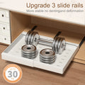 Pull Out Cabinet Organizer Slide Out Drawer Metal Slide Drawer Storage Rack for Kitchen Pantry Cupboard Under Sink Pot Pan Spice Food Storage Pullable Sliding Storage Organizer Rack