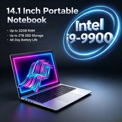 Intel i9 9900 14.1 Inch Ultra Slim Gaming Laptop 5GHz | SAMAG