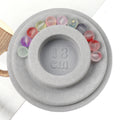1PC 8.5-10.3cm Flocked Bead Board Bracelet Beading Organizer Artistry Tray Design Tool For DIY Jewelry Handmade Making Tools