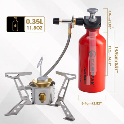 CAMPEAK Multi Fuel Stove Burner with SILENT CAP | SAMAG
