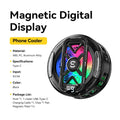 Essager Magnetic Back-Clip 2-in-1 Phone Cooler 3 Speed TEC Cooling RGB Digital display heat sink  Phone Cooler for iPhone Gaming