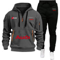 Audi Warm Hoodie Pullover Jacket & Two - Piece Casual Sport Pants Set Insulated Outdoor Fashion - View 6 | SAMAG