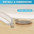 Table Corner Protectors Clear Table Corner Guards Baby Proofing Corner Protector Soft Silicone Furniture Edge Bumper Strip