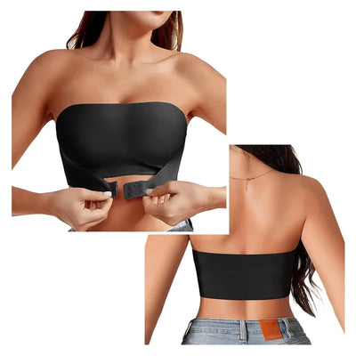 Women's Strapless No Padding Seamless Front Button Bra | SAMAG
