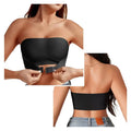Women's Strapless No Padding Seamless Front Button Bra Comfortable Smooth Underwear