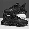 Men's Sports Shoes Trendy Flat Heel Low-top Soft-soled Round Toe Lace-up Large Size New High-quality Solid Color Running Shoes