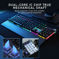 AULA F2058 Mechanical Gaming Keyboard Esports Game Macro Programming Keyboard Wired Mixed Backlight Keyboard for Game Laptop PC