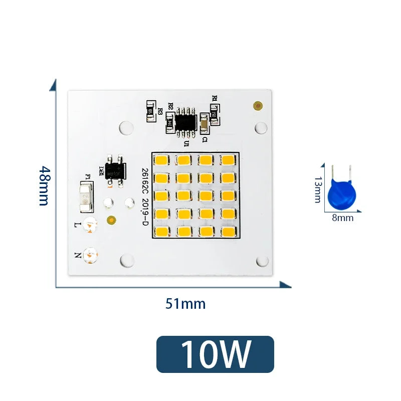 LED Lamp Chip SMD2835 Light Beads AC 220V 230V 240V 10W 20W 30W 50W 100W DIY For Outdoor Floodlight Cold White Warm White