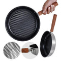 304 Stainless Steel Outdoor Camping Picnic Flat Bottomed Non Stick Pan, Steak, Fried Egg, Waffle, Cooking Essentials