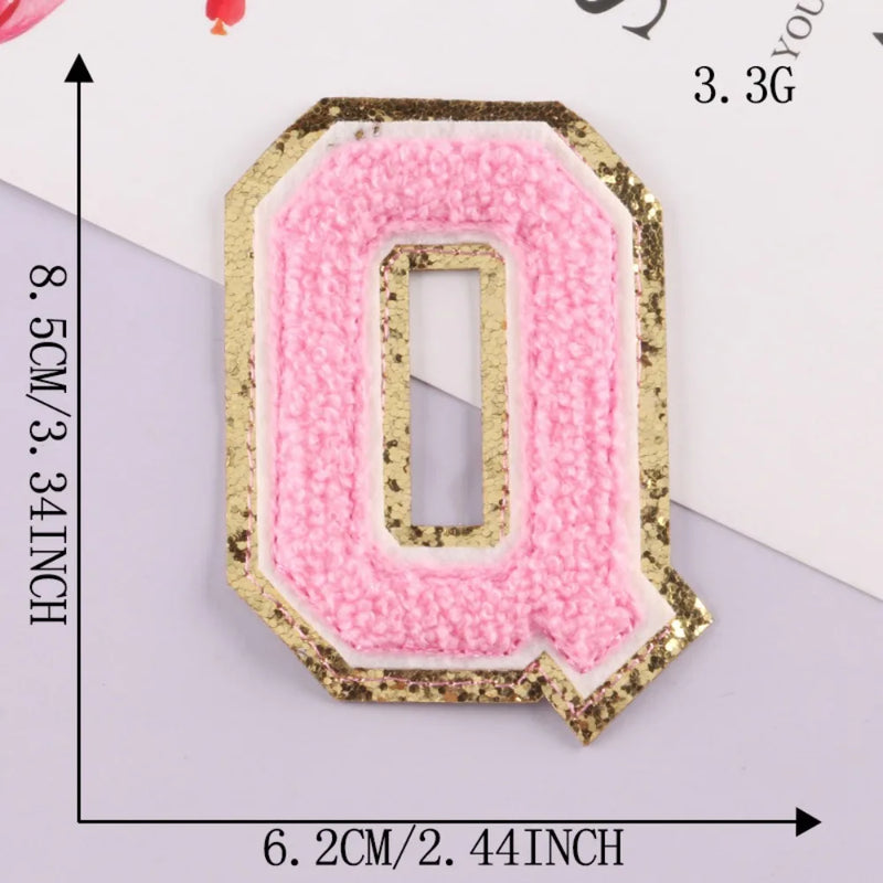 On Clothing Towel English Alphabet Decoration DIY Applique Accessories Patches Clothing Badges Clothes Embroidery Appliques