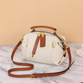 2025 High-end Genuine Leather Vintage Boston Pillow Bag Luxury Designer Tote Lady Stylish Cowhide Handbag Shoulder Crossbody Bag