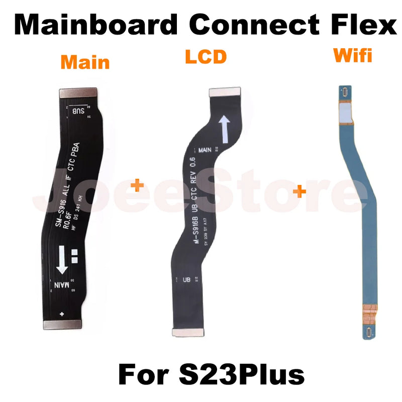 Motherboard Connect Flex For Samsung Galaxy S20 S21 S22 S23 S24 Plus Ultra LCD Display Wifi Signal Connect Mainboard Flex Cable