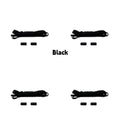 1/2/4 pairs Semicircle No Tie Shoelaces Elastic Sneakers shoelace Metal Lock Lazy Laces for Kid and Adult One size fits all shoe