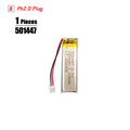 3.7V Lipo Battery Ph2.0 Plug Rechargeable Lithium Battery 3.7V For PS4 Humidifiers GPS Navigation  Bluetooth Speaker MP3 MP4