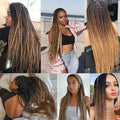 Tereshar 1Pcs 24inch 100g Synthetic Braiding Hair Extensions Jumbo Braiding Hair Twist Crochet Braids Hair for Women