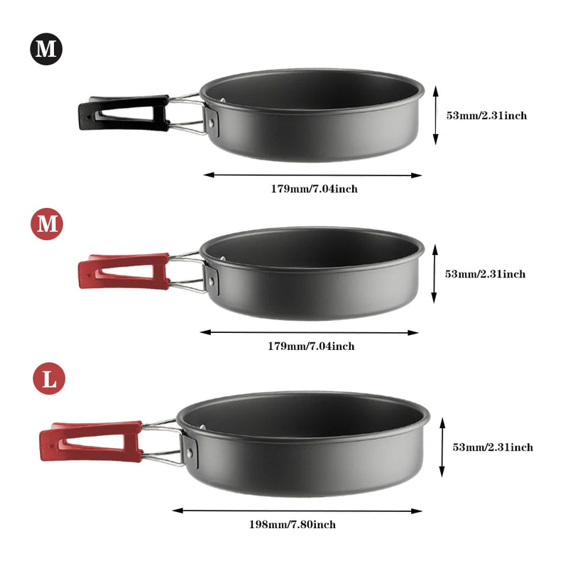 Pandatour Camping Folding Aluminum Frypan Non - stick Pan - View 6 | SAMAG